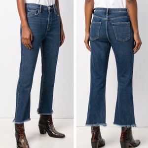 NWOT Current/Elliott High Rise Raw Hem Jeans